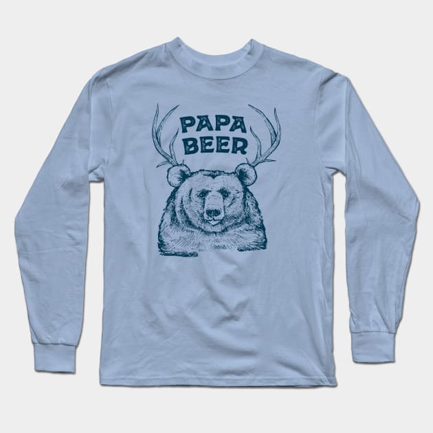 Papa Beer Long Sleeve T-Shirt by Wild for Beer